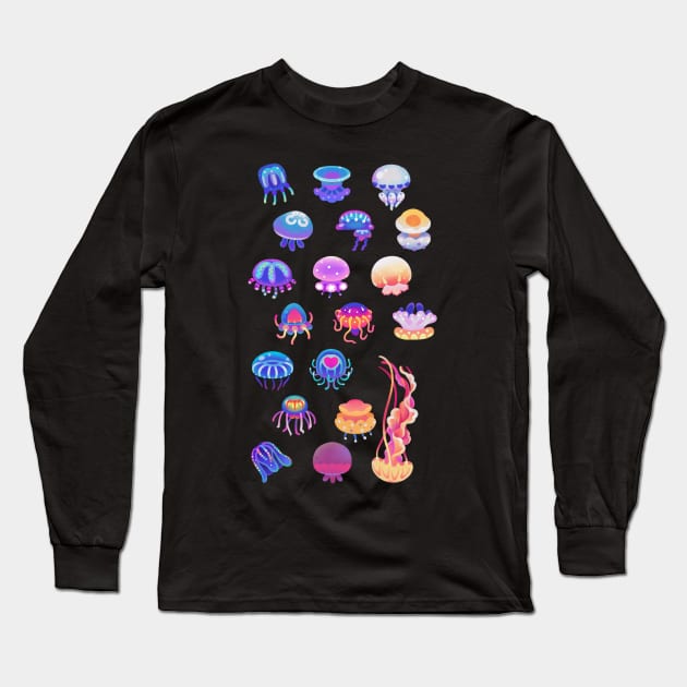 Jellyfish day Long Sleeve T-Shirt by pikaole